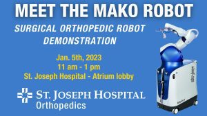 Meet the Mako Robot - St Joseph Hospital