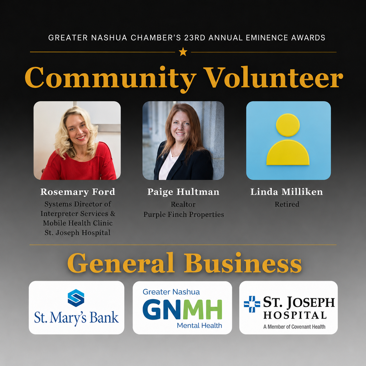 Chamber Eminence Awards finalists